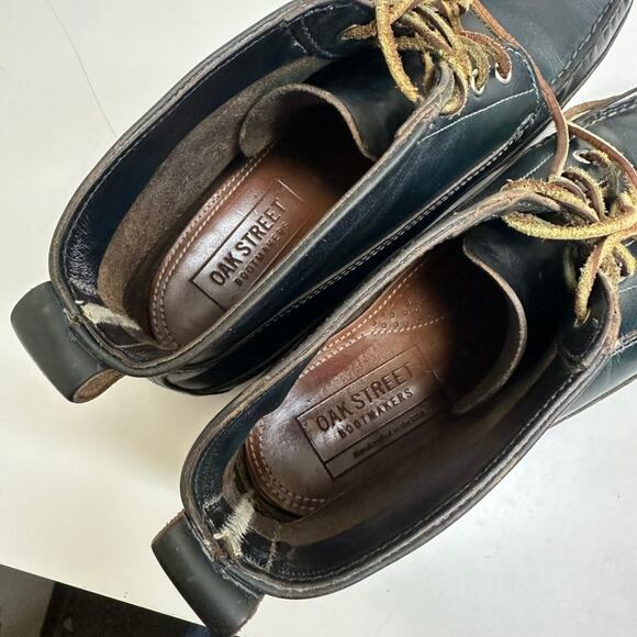 EXCELLENT Oak Street Bootmakers Camp Boot Navy Blue Chromexcel Ranger Moc 10 main image 6